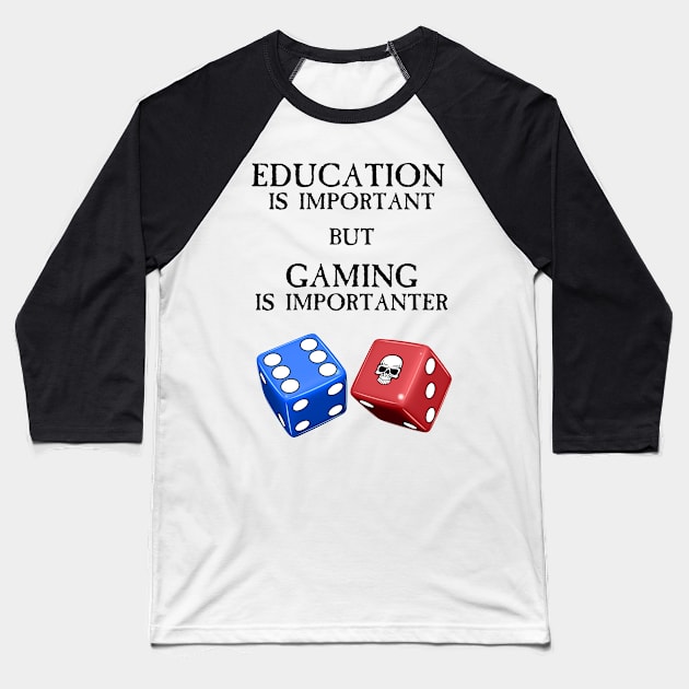 Education Is Important Baseball T-Shirt by SimonBreeze